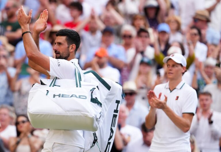 Djokovic served painful reminder as Sinner cruises into Wimbledon final Djokovic served painful reminder as Sinner cruises into Wimbledon final