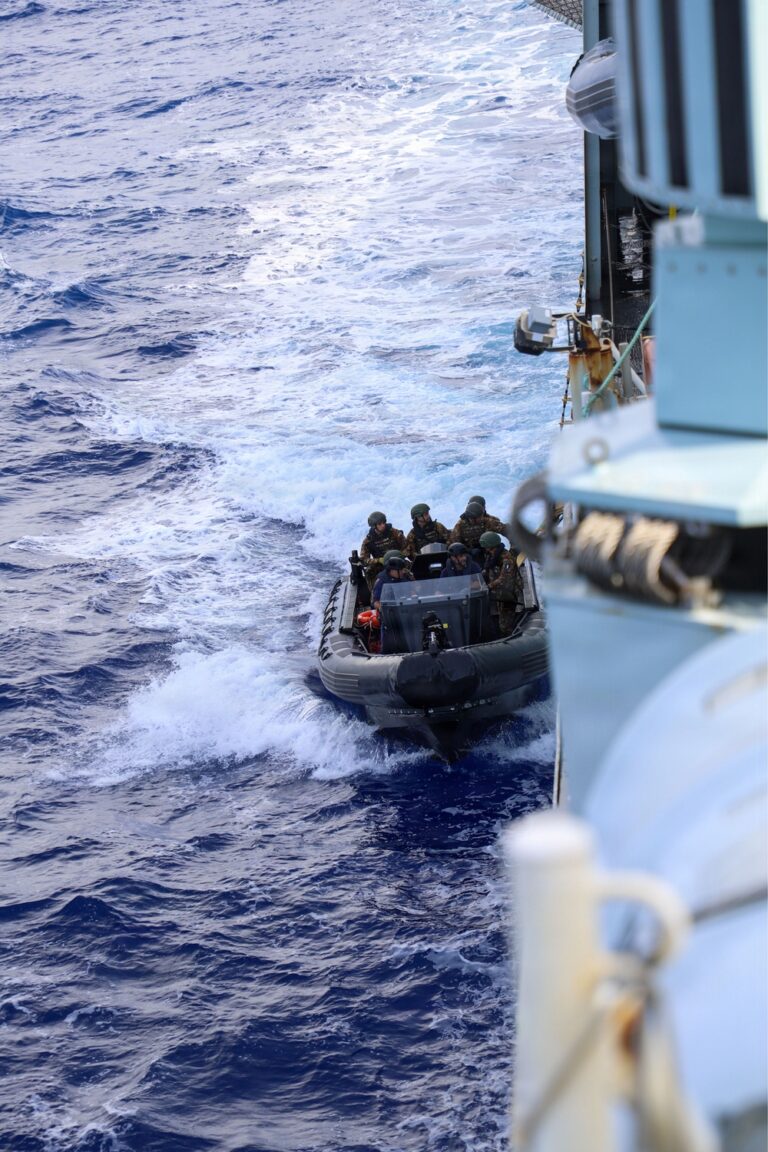 Royal Canadian Navy and Italian Navy conduct boarding exercise during RIMPAC 2026