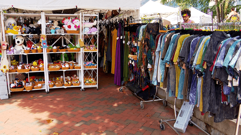 JULY 26, 2026 - The Love Shine Play Festival in Asheville was filled with chill vibes and plenty of things to do, including an outdoor market. (Photo credit: WLOS Staff)