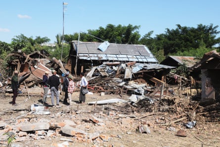A damaged home after bombardments carried out by Myanmar’s military in Tabayin, in Myanmar’s Sagaing Region in December 2025.