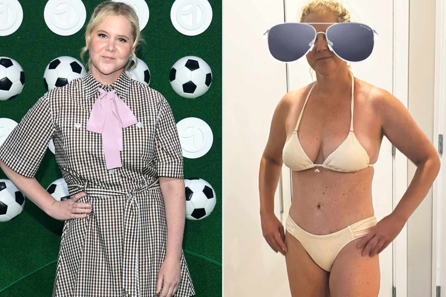 Amy Schumer in June 2026, Amy Schumer in her latest Instagram Stories post.Credit: Dimitrios Kambouris/Getty; Amy Schumer/Instagram