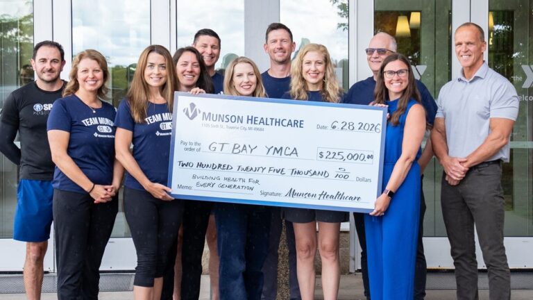 Munson Healthcare donates $225,000 to Grand Traverse Bay YMCA expansion Munson Healthcare donates $225,000 to Grand Traverse Bay YMCA expansion