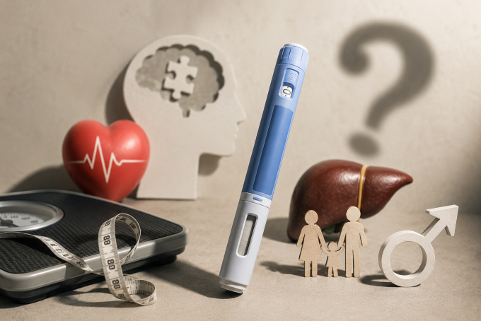 As evidence accumulates for health effects beyond weight loss, the potential applications of GLP-1 anti-obesity drugs are drawing increasing attention. AI-generated image