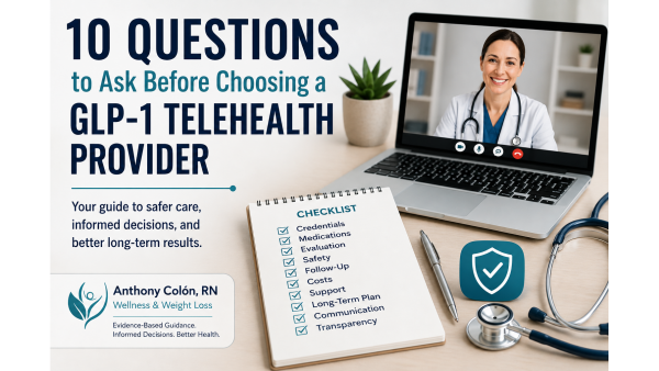 GLP-1 Telehealth Provider Guide Released: 10 Questions Before Choosing GLP-1 Telehealth Provider Guide Released: 10 Questions Before Choosing