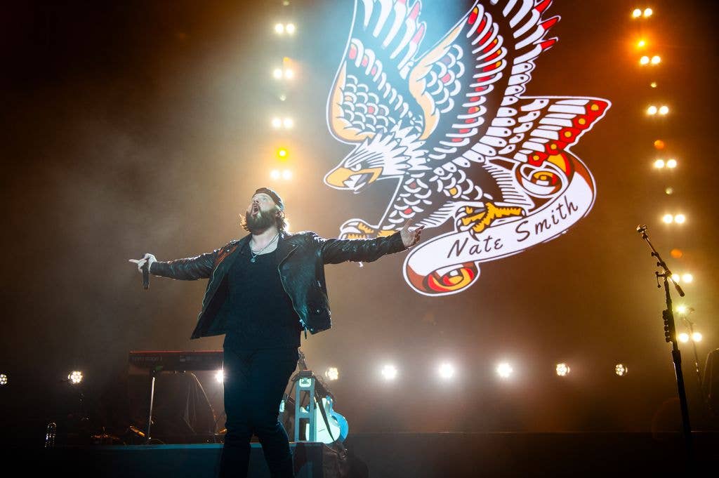 Nate Smith performs during C2C: Country To Country at The O2 Arena on March 16, 2025 in London, England.