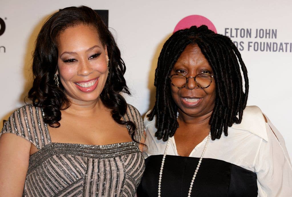 Whoopi Goldberg and Alex Martin (r-l) arrive at the 22nd Annual Elton John Academy Awards Viewing Party to benefit the Elton John Aids Foundation