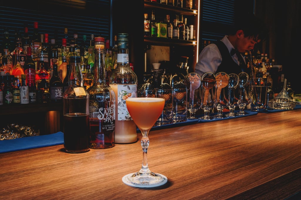 Bar Tincture’s Trinidad Sour is made with rye whiskey, lime and orgeat. Photo: Jocelyn Tam