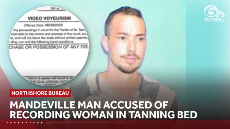 Mandeville man accused of recording women in tanning bed at local gym Mandeville man accused of recording women in tanning bed at local gym