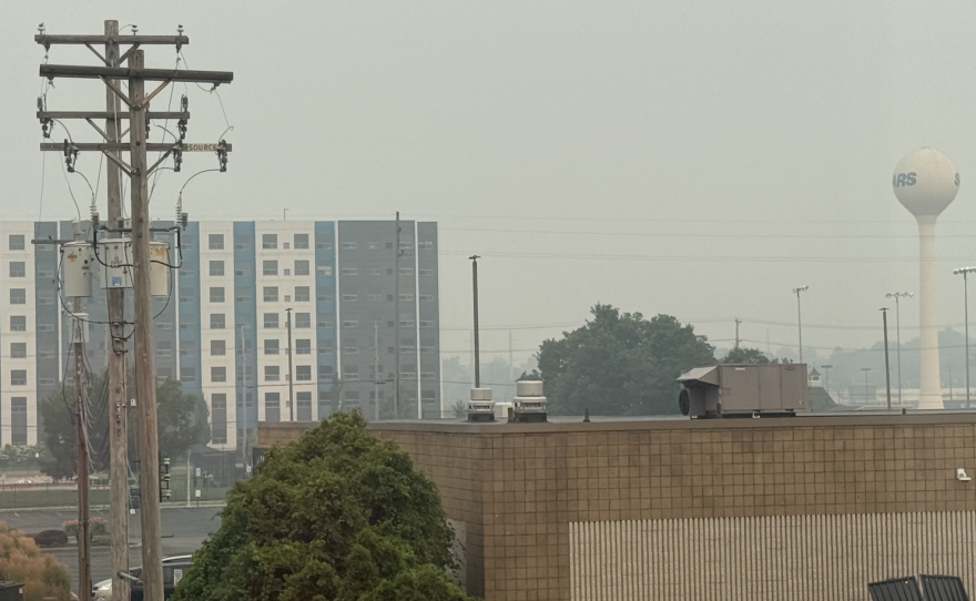 photos show smoke blanketing mid-michigan