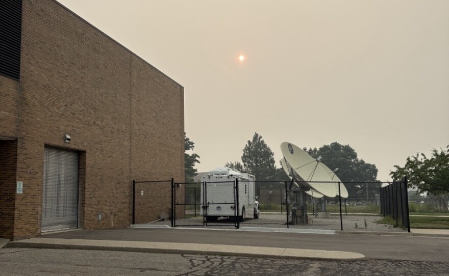 photos show smoke blanketing mid-michigan
