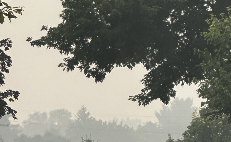 photos show smoke blanketing mid-michigan