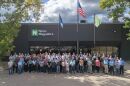 Niron Magnetics employees pose for a group photo at the company's Northeast Minneapolis office.