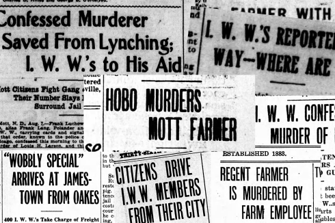 a collage of historical newspaper clippings