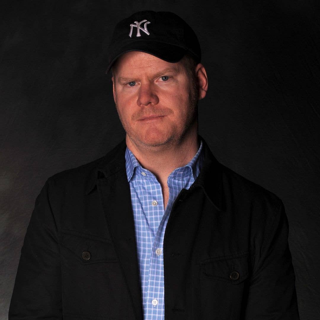 Jim Gaffigan poses at the Hollywood Improv on April 16, 2008 in Hollywood, California