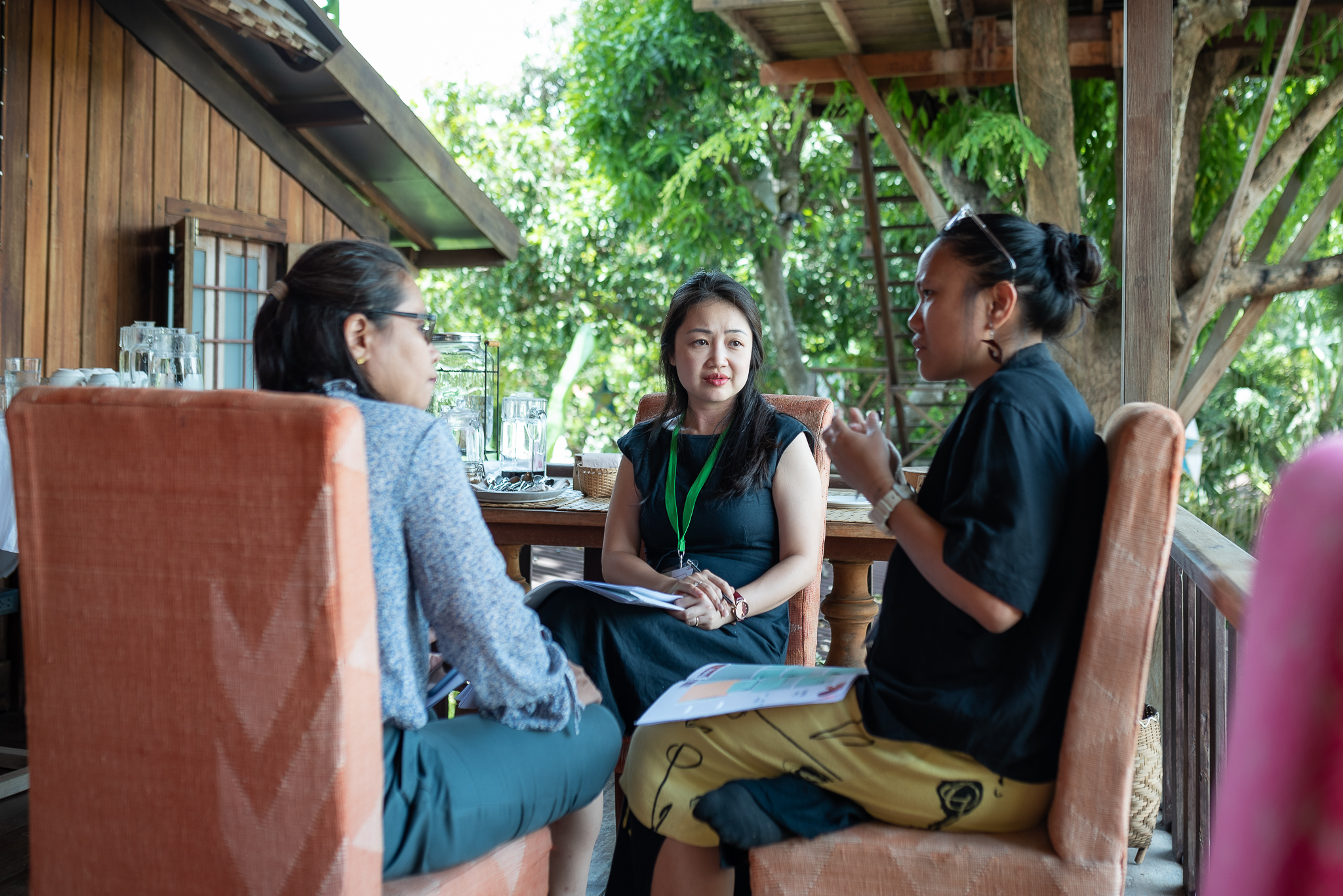 Women's conservation group discussion in Southeast Asia