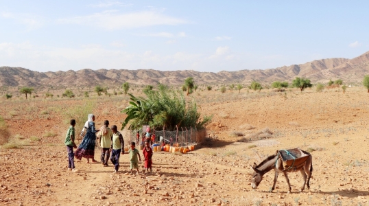 The Agora water point in Embawork village