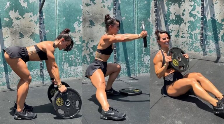 Senada Greca’s Full-Body Weight Plate Workout: Burn Fat, Build Muscle, and Improve VO2 Max Senada Greca’s Full-Body Weight Plate Workout: Burn Fat, Build Muscle, and Improve VO2 Max