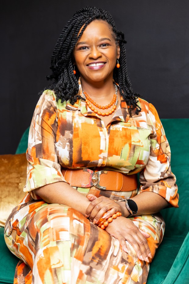 Lolita Pittman, an oncology social worker with Sentara, is involved with enrolling and tracking patients in a study that looks at how art and music therapy can impact anxiety and depression in cancer patients. (Sentara Health)