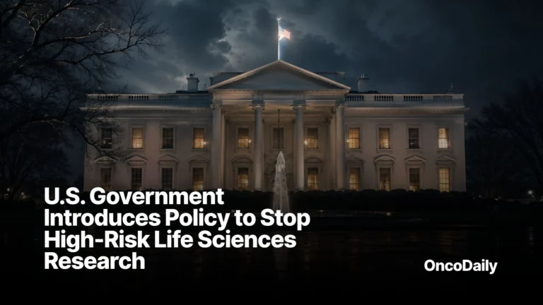 U.S. Government Introduces Policy to Stop High-Risk Life Sciences Research