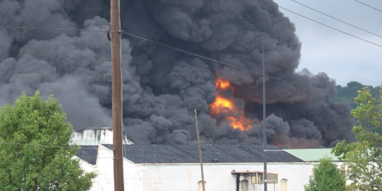 Health officials urge residents to exercise caution when going outside near warehouse fire Health officials urge residents to exercise caution when going outside near warehouse fire