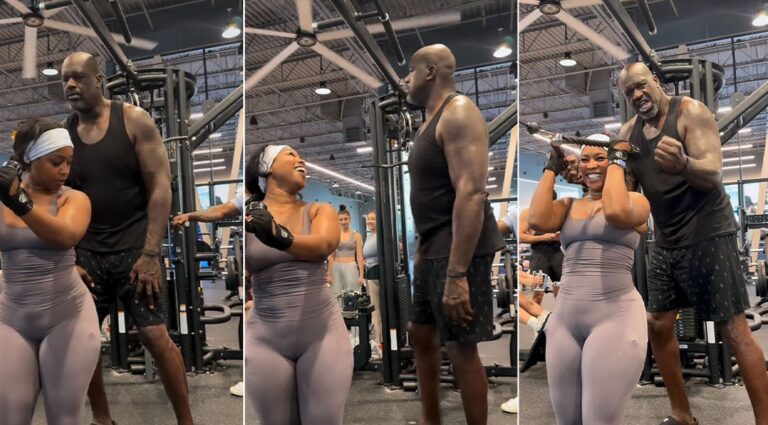 Shaquille O'Neal Crashes Influencer's Workout in Viral Gym Video—and She Had No Idea Who He Was
