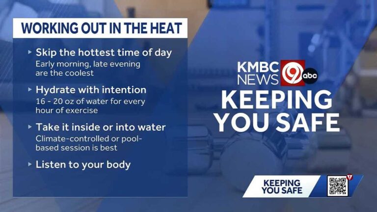 Working out in the heat? Personal trainer shares tips to stay safe during Kansas City’s hot stretch Working out in the heat? Personal trainer shares tips to stay safe during Kansas City's hot stretch