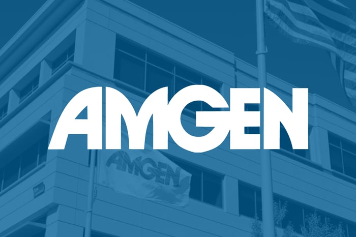 The Amgen corporate logo.