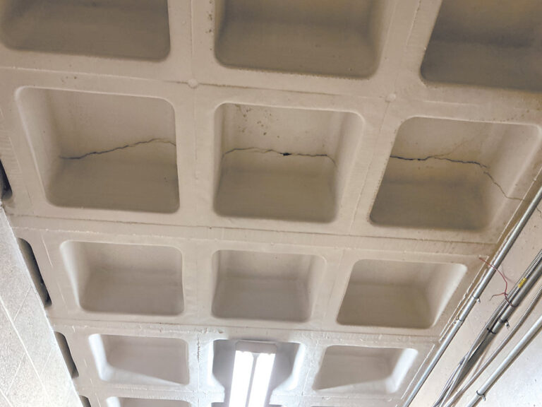 Concrete cracks at Fox Lane put gym off limits