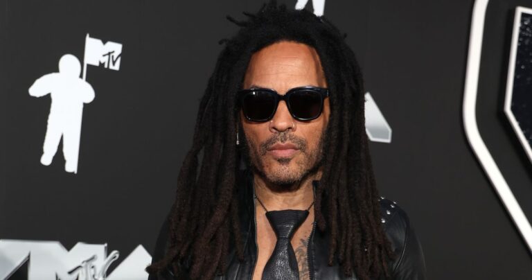 Lenny Kravitz Has a Great Excuse to Wear Leather to the Gym