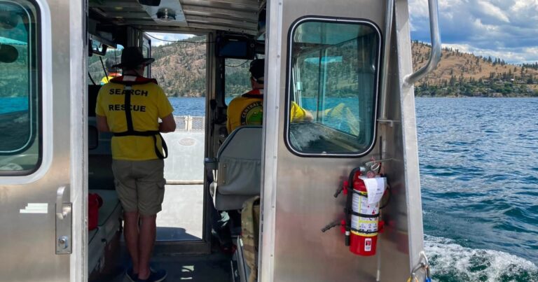 Search suspended for potential drowning victim on Okanagan Lake