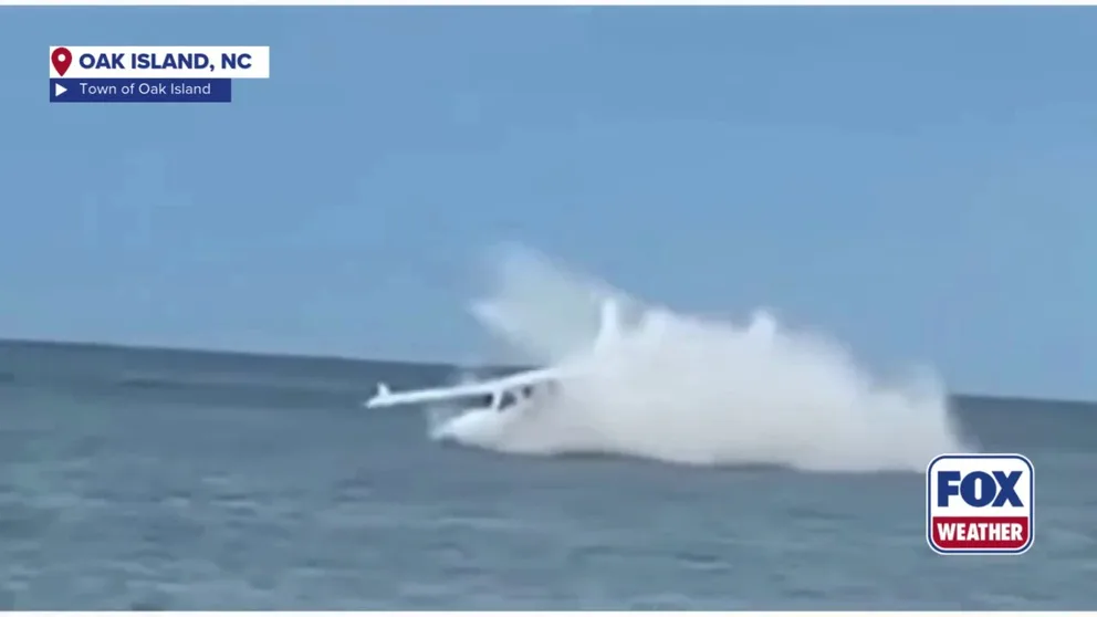 A North Carolina man was rescued recently after his single-engine airplane crashed into the ocean.