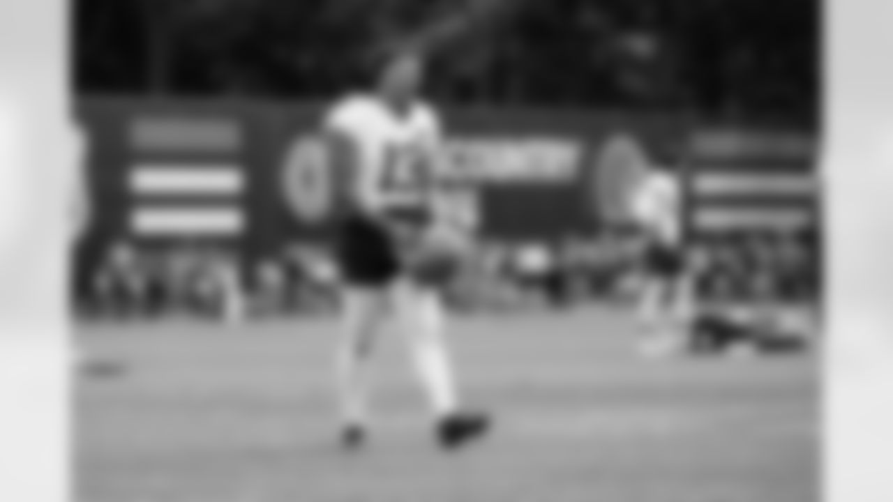 Punter Corey Bojorquez (13) during Day 10 of Training Camp at CrossCountry Mortgage Campus on August 4, 2025.