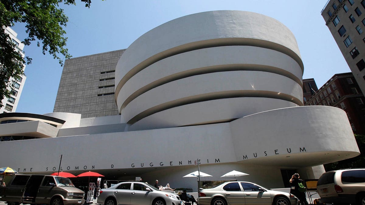 The Solomon R. Guggenheim Museum exterior stands in New York.
