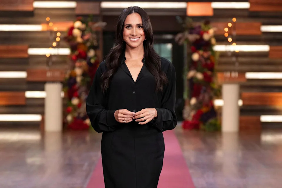 Meghan on the MasterChef set.