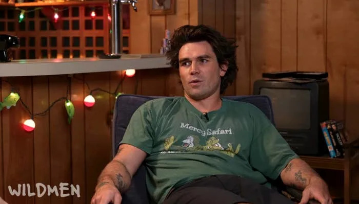 KJ speaking on a podcast