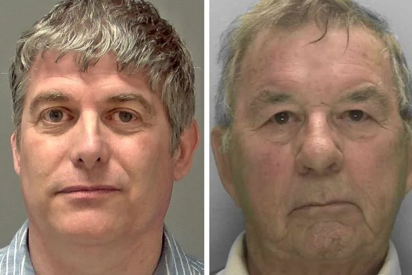 Long (L) was the "ringleader" in the huge fraud while Simpson (R) was convicted in his absence