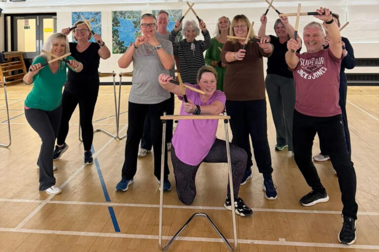 Devon wellbeing group drums up support with classes for all generations