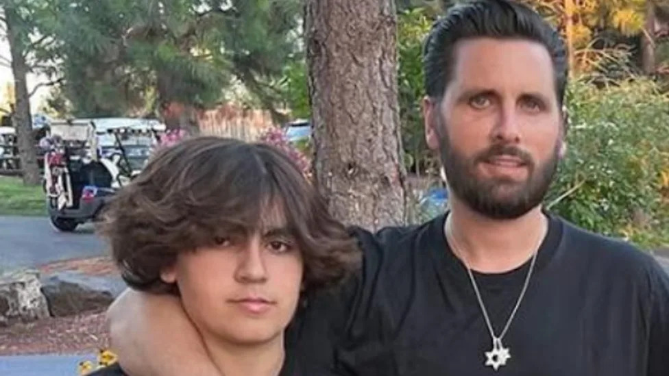 Mason Disick and Scott Disick