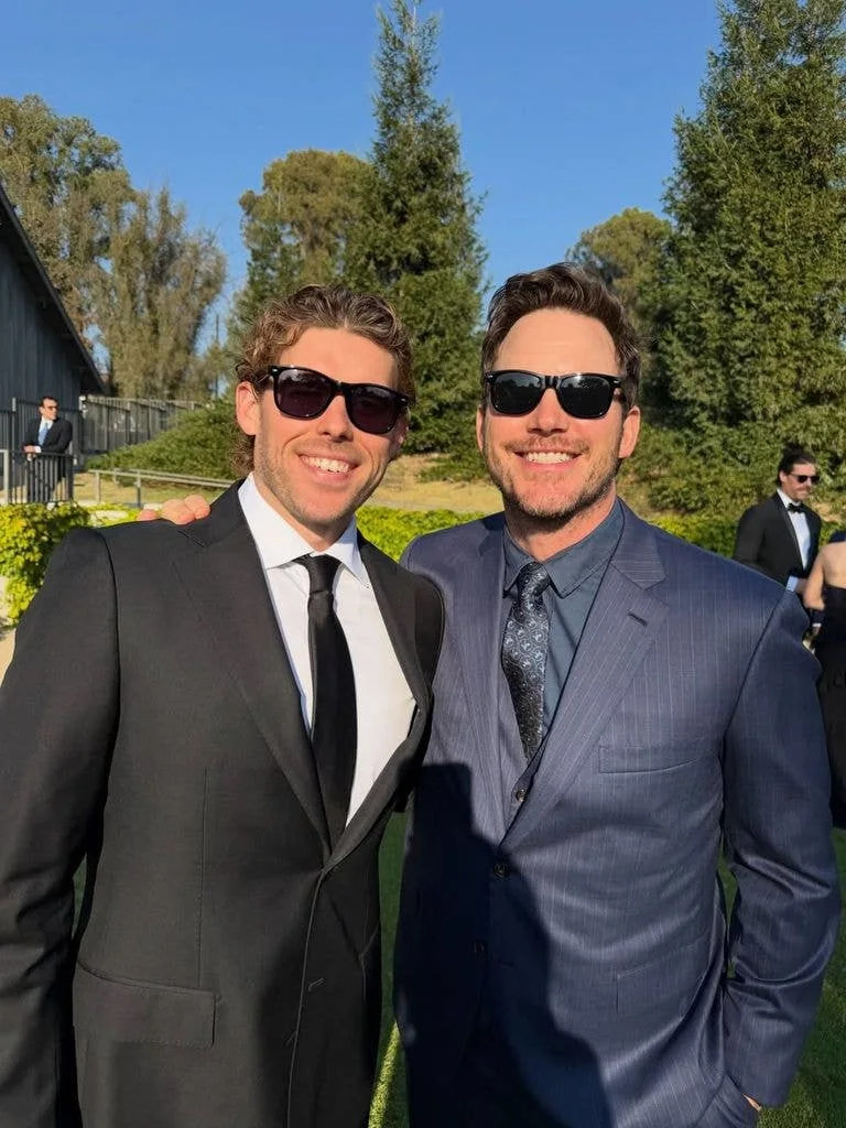 Photo shared by Katherine Schwarzenegger of memorial day weekend 2026 featuring Chris Pratt and Christopher Schwarzenegger