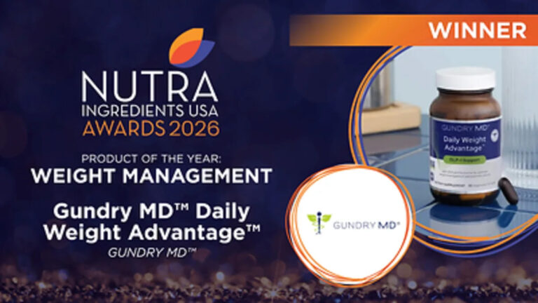 Gundry MD® Daily Weight Advantage™ Named Best Weight Management Supplement of 2026 by NutraIngredients Gundry MD® Daily Weight Advantage™ Named Best Weight Management Supplement of 2026 by NutraIngredients