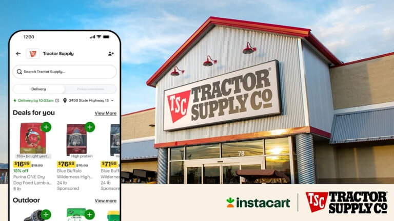 Instacart partners rural lifestyle retailer for same