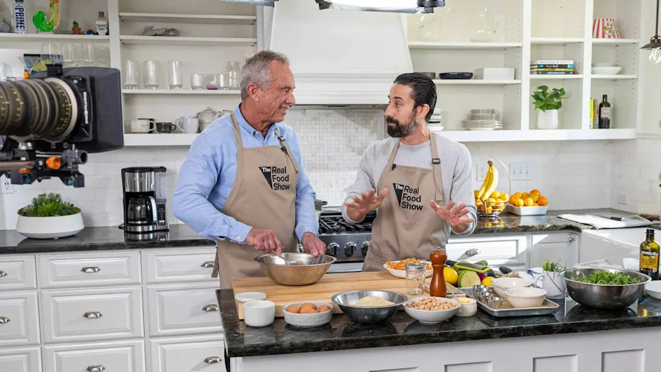 Health and Human Services Secretary Robert F. Kennedy Jr. launched his new cooking show Thursday, which he says will teach Americans how to cook healthy, inexpensive meals (HHS/The Real Food Show)
