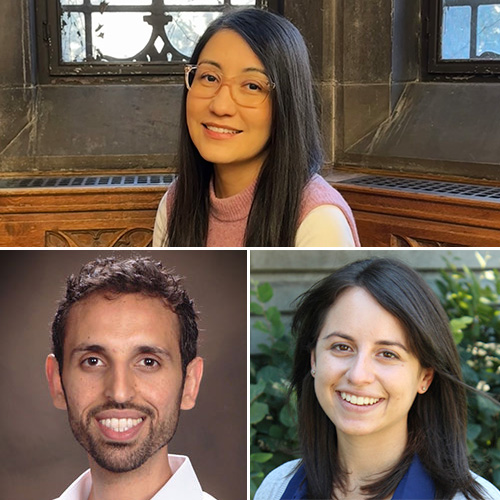 Computer science PhD student Mara Ulloa, Professors Nabil Alshurafa and Maia Jacobs