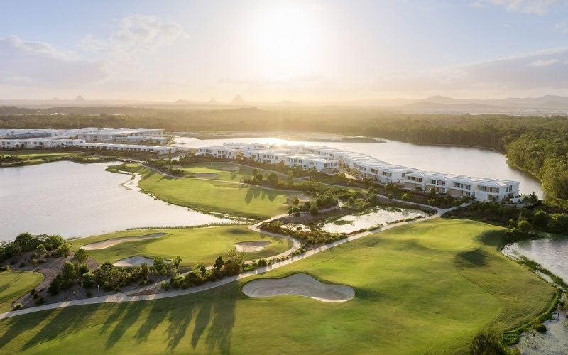 a photograph of Pelican Waters, a land lease community by Palm Lake