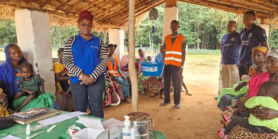 Patients wait for consultations at Ouadda Health Centre in the Central African Republic, where health workers provide essential services to communities in need. Photo: UNOCHA/Regis Maloundou