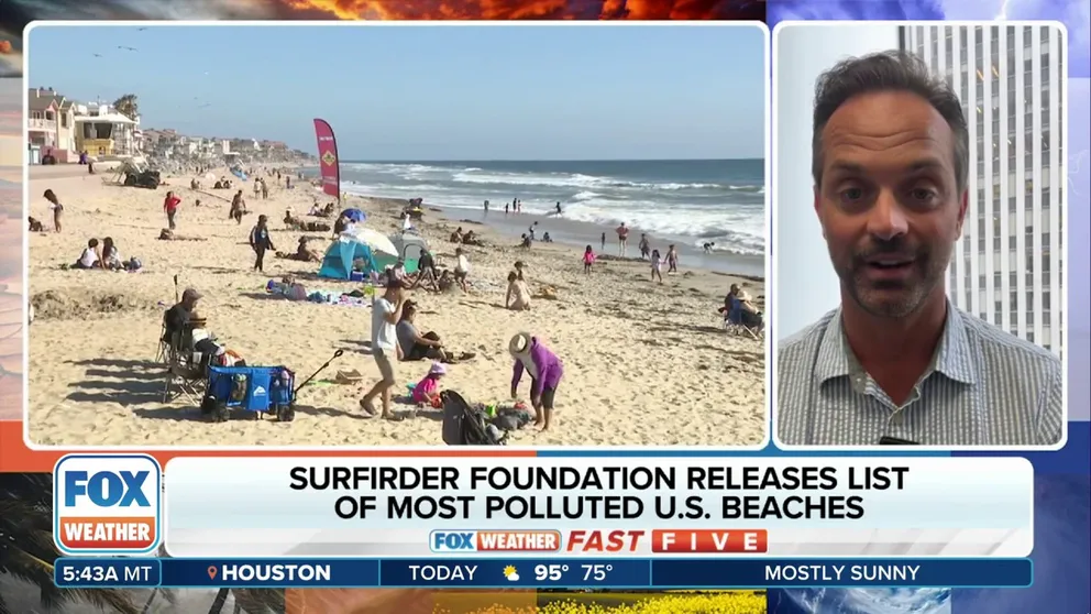 The Surfrider Foundation released its list of the top most bacteria-polluted beaches in America during 2023.