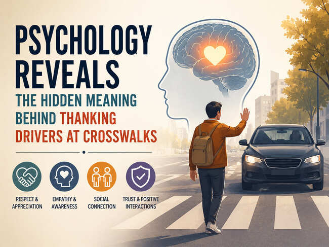 Psychology reveals the hidden meaning behind thanking drivers at crosswalks