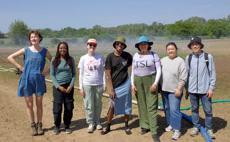The amazing team of TSL staff and students who helped to plant disease resistant potato lines at our field trial earlier this year. Led by Dr. Agnieszka Witek (3rd from right)