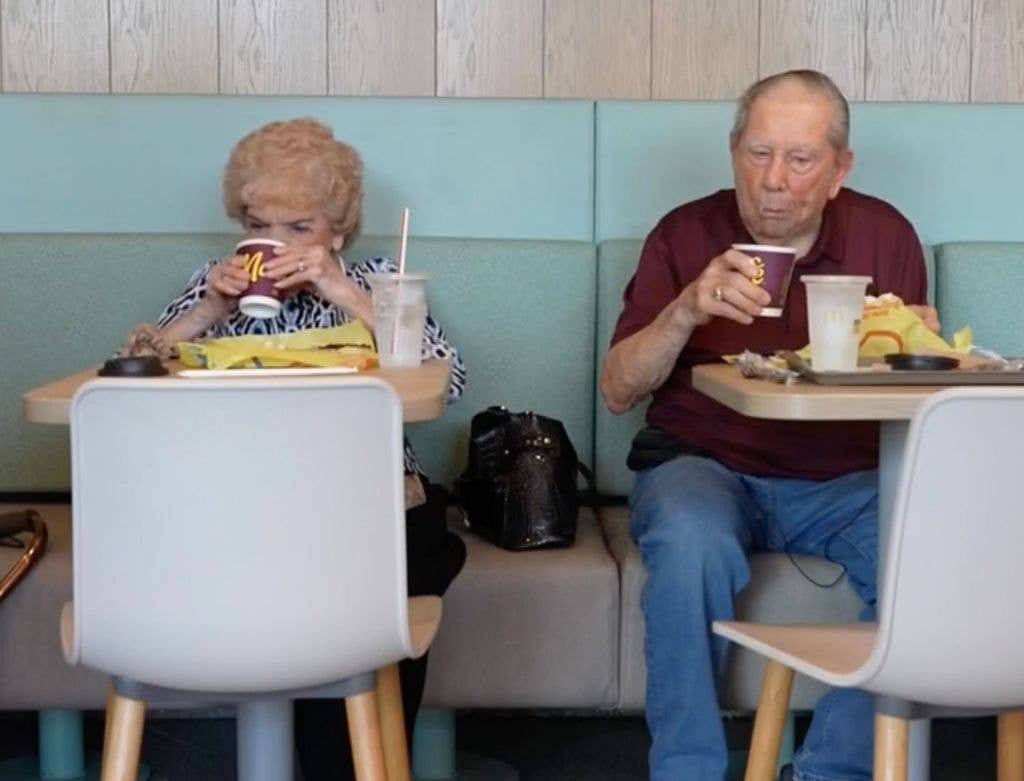 John and Jerry Carroll at McDonald's