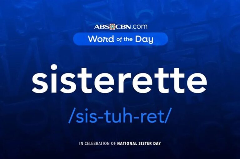 Word of the Day for August 2, 2026: sisterette | ABS